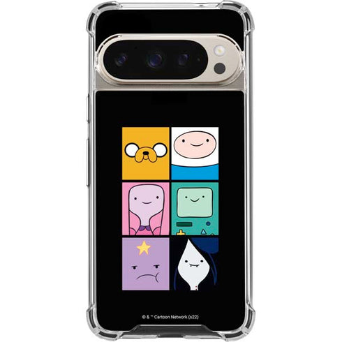 Adult Swim Adventure Time Character Tiles Pixel 9 Pro XL Clear Case